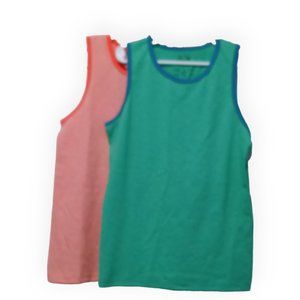 2x Fruit of the Loom Boys' Stripe Tank Tops Size Small(6-7)